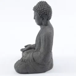 LuxenHome 19.75" Gray MgO Meditating Buddha Garden Statue -LuxenHome GUEST 7d3929ba 7c34 4115 8a3a 1758b381e8a2