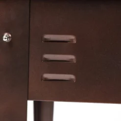 LuxenHome 50" W Brown Metal Rectangular Raised Garden Planter -LuxenHome GUEST 7e3c2d24 9320 49fe b6c7 ff40f3e3f5bd