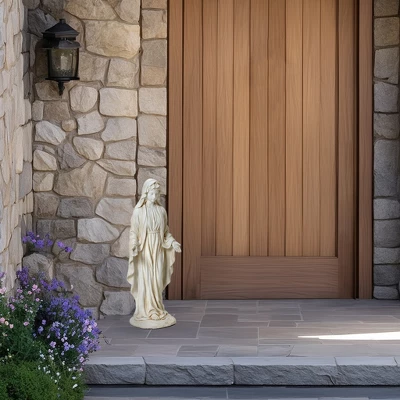 LuxenHome 30.5" LuxenHome Virgin Mary Statue, 30.5'' Ivory Religious Blessed Mother Indoor Outdoor Garden Sculptures Off-White 7 LuxenHome 30.5" LuxenHome Virgin Mary Statue, 30.5'' Ivory Religious Blessed Mother Indoor Outdoor Garden Sculptures Off-White - Image 7