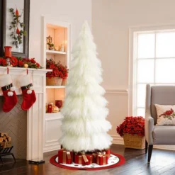 LuxenHome 6Ft Holiday Artificial Pampas Grass Tree In Natural Ivory Beige -LuxenHome GUEST 8879ec02 8354 4f68 b759 68f2ef9d4fda