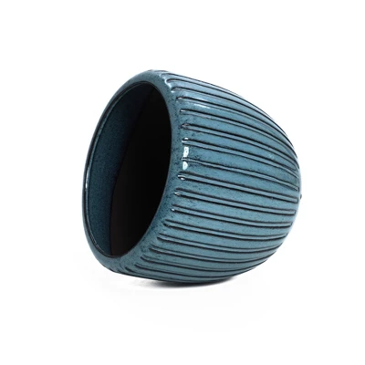 LuxenHome 11" Dia Ceramic Pot For Indoor Plants Large Outdoor Plant Pot Modern Decorative Glazed Flower Pot Round Planter Pot 6 LuxenHome 11" Dia Ceramic Pot For Indoor Plants Large Outdoor Plant Pot Modern Decorative Glazed Flower Pot Round Planter Pot - Image 6