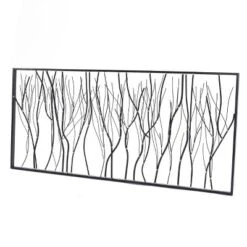 LuxenHome Black Abstract Trees Rectangular Metal Wall Decor 13 LuxenHome Black Abstract Trees Rectangular Metal Wall Decor -LuxenHome GUEST 8a4b6dcf 7475 464f 95d0 538791f5817e