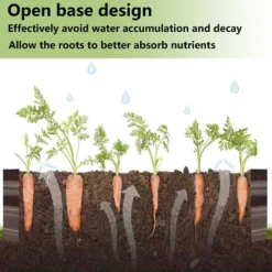 LuxenHome Brown Metal Rectangular 6x3ft Garden Bed -LuxenHome GUEST 91d2e031 24e5 4cd4 af53 52b009476c14