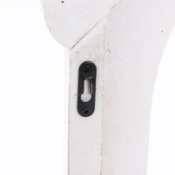 LuxenHome Distressed White Wood Vintage Arched Window Wall Home Decor -LuxenHome GUEST 933a6561 ce15 429b a058 d3eab0901841