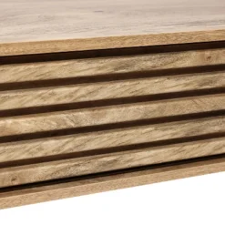 LuxenHome Mid-Century Modern Rectangular Coffee Table With Storage And Solid Wood Legs Brown -LuxenHome GUEST 97840b97 e375 493b a631 b4eaea9843e6