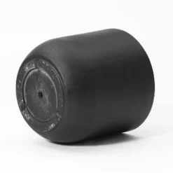 LuxenHome 14.6-Inch Round Smooth Finish Black MgO Planter -LuxenHome GUEST 988b1e29 6347 47cb afa4 32d76e214b59