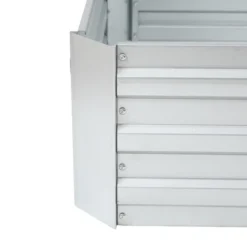 LuxenHome 6ft Rectangular Galvanized Metal Raised Garden Bed Silver 12 LuxenHome 6ft Rectangular Galvanized Metal Raised Garden Bed Silver -LuxenHome GUEST 98a138f6 7114 4a00 a23e 23ee126b155f