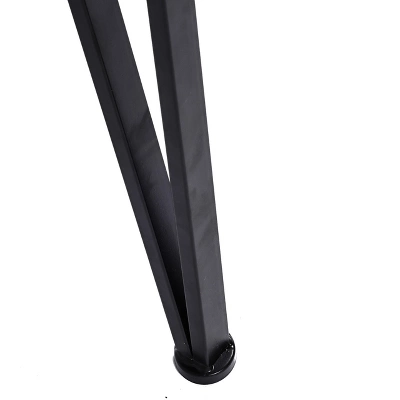 LuxenHome Natural Faux Wood Top With Black Metal Legs Side Table 7 LuxenHome Natural Faux Wood Top With Black Metal Legs Side Table - Image 7