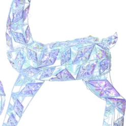 LuxenHome 3-Piece Multi-Color Snowflake Deer Family Outdoor Holiday Decoration With 460 Lights -LuxenHome GUEST a5619d1f af64 4f4e 8aef bd06f77b692d