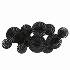 LuxenHome Multi-Color Metal Floral Layered Plates Wall Decor -LuxenHome GUEST a5adbc9d c5b0 4a4a a8cf fc2febb31a77