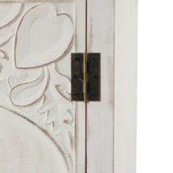 LuxenHome Farmhouse White Wood 2-Door Accent Storage Cabinet. 15 LuxenHome Farmhouse White Wood 2-Door Accent Storage Cabinet. -LuxenHome GUEST a640447f 31d3 459a a113 93564dbe5a61