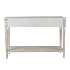 LuxenHome Whitewashed Wood 3-Drawer 1-Shelf Console And Entry Table 13 LuxenHome Whitewashed Wood 3-Drawer 1-Shelf Console And Entry Table -LuxenHome GUEST a7171c8e 0fe7 4494 aeb9 757e1ba05efa