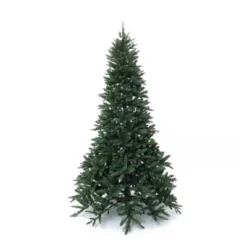 LuxenHome 7.5Ft Pre-Lit Green Slender Artificial Fir Christmas Tree With Metal Stand -LuxenHome GUEST a826851e fad8 4bd1 93aa 8a1fac7c385c