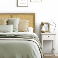 LuxenHome Natural Finish Rubberwood With Rattan Panels Headboard, Queen Brown 16 LuxenHome Natural Finish Rubberwood With Rattan Panels Headboard, Queen Brown -LuxenHome GUEST a842af82 3a12 4790 bb7f 48aa0da73915