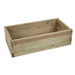 LuxenHome Wood 2.7ft X 1.3ft Raised Garden Bed Brown -LuxenHome GUEST a9126065 53c5 4e47 94aa 82829ca75cde