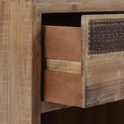 LuxenHome Wood Farmhouse 1-Drawer 1-Door Side Table With Storage. -LuxenHome GUEST a92f6097 bde8 4a26 9265 1959ad8c765f