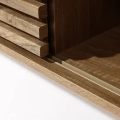 LuxenHome Mid-Century Modern Rectangular Coffee Table With Storage And Solid Wood Legs Brown -LuxenHome GUEST ae4957c3 7b7e 442b 9adc 6c1aeec77c88