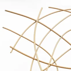 LuxenHome 26.4" Square Gold Abstract Metal Wall Decor -LuxenHome GUEST b111e8d6 5829 46d6 a6fa e5ea48f336e0