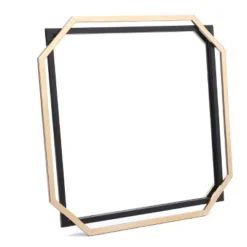 LuxenHome Gold And Black Metal Floating Frame Wall Accent Mirror Vanity Mirror 18 LuxenHome Gold And Black Metal Floating Frame Wall Accent Mirror Vanity Mirror -LuxenHome GUEST b4ef43cf d407 42b5 bfd6 92a4971eb0e4