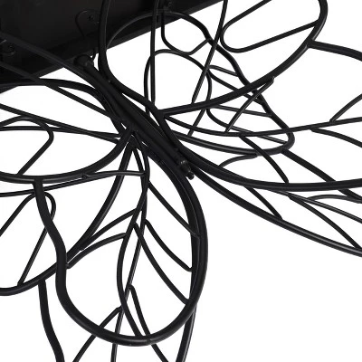 LuxenHome Wood Top Metal Butterfly Accent Console And Entry Table 12 LuxenHome Wood Top Metal Butterfly Accent Console And Entry Table - Image 12