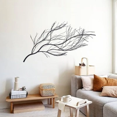 LuxenHome Black Metal Branch Wall Art Home Decor 5 LuxenHome Black Metal Branch Wall Art Home Decor - Image 5