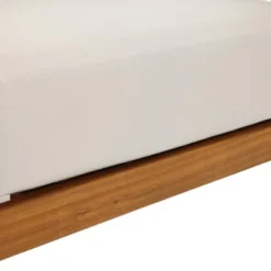 LuxenHome Outdoor Acacia Wood With Rope Sides 4-Person Club Patio Set With Coffee Table -LuxenHome GUEST b8367aec db44 4bea 95dc e4bef576c292