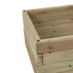 LuxenHome Wood 2.7ft X 1.3ft Raised Garden Bed Brown -LuxenHome GUEST b863be17 93d0 418f bfbc 05501fe3d2e6