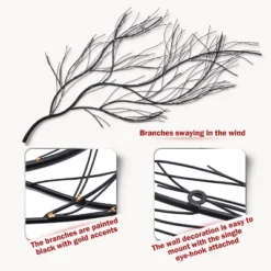 LuxenHome Black Metal Branch Wall Art Home Decor 13 LuxenHome Black Metal Branch Wall Art Home Decor -LuxenHome GUEST b9f1b4bc dd32 4b30 a8c6 e4886be86c10