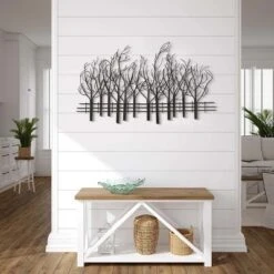 LuxenHome Snowy Black Metal Field Of Trees Wall Art 17 LuxenHome Snowy Black Metal Field Of Trees Wall Art -LuxenHome GUEST bb3bcf2c f4cf 47f3 8418 00f398aab31c