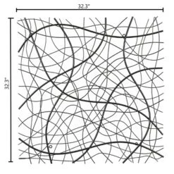 LuxenHome Large Black Abstract Square Metal Wall Decor 11 LuxenHome Large Black Abstract Square Metal Wall Decor -LuxenHome GUEST bd388cff 0491 40fb 9637 5820c94a29c6