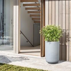 LuxenHome Concrete-Look Planter – Gray Round MgO Pot With Drainage Hole 10 LuxenHome Concrete-Look Planter – Gray Round MgO Pot With Drainage Hole -LuxenHome GUEST bec0c3ad 3db0 4025 ba03 51f13e1885a9