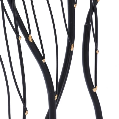 LuxenHome Black Abstract Trees Rectangular Metal Wall Decor 6 LuxenHome Black Abstract Trees Rectangular Metal Wall Decor - Image 6