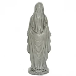 LuxenHome 30.5" H Virgin Mary Indoor Outdoor Statue Garden Statues, Gray Or Ivory -LuxenHome GUEST c07f7c52 2e73 4ef3 831f 1133b8480755