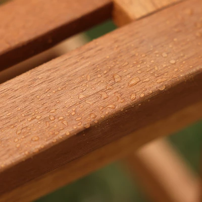 LuxenHome Laguna Solid Wood Outdoor Loveseat Park Bench 10 LuxenHome Laguna Solid Wood Outdoor Loveseat Park Bench - Image 10