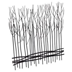 LuxenHome Rustic Black Metal Abstract Field Of Trees Wall Art Decor -LuxenHome GUEST c0b87cf2 cd1f 4336 bccc a95937f63c21