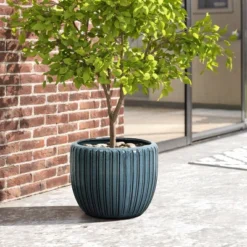 LuxenHome 11" Dia Ceramic Pot For Indoor Plants Large Outdoor Plant Pot Modern Decorative Glazed Flower Pot Round Planter Pot 12 LuxenHome 11" Dia Ceramic Pot For Indoor Plants Large Outdoor Plant Pot Modern Decorative Glazed Flower Pot Round Planter Pot -LuxenHome GUEST cbe6350d 45ea 4598 b5d8 8ebfaa11e830