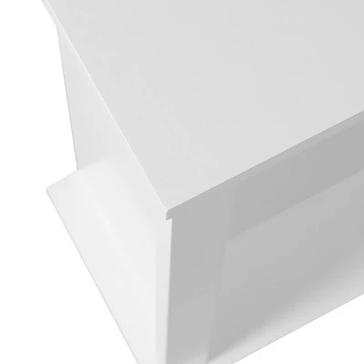 LuxenHome Farmhouse White MDF Bathroom Wall Cabinet 2 LuxenHome Farmhouse White MDF Bathroom Wall Cabinet - Image 2