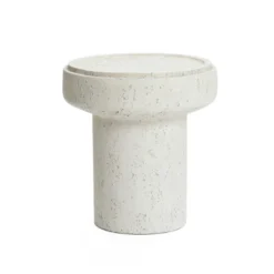 LuxenHome Off White MgO Round 18.5-Inch Tall Side Table, Indoor And Outdoor Off-White 13 LuxenHome Off White MgO Round 18.5-Inch Tall Side Table, Indoor And Outdoor Off-White -LuxenHome GUEST d16285f0 979f 4191 97b5 7f4512782dbf