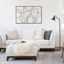 LuxenHome Gold And Black Metal Abstract Rectangular Wall Décor -LuxenHome GUEST d44e6351 5a5f 4dad 9683 f76da130076f