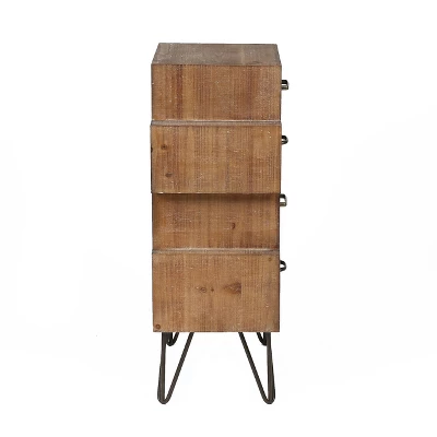 LuxenHome 4-Drawer 33" H X 18.9" W Wood Accent Chest. 12 LuxenHome 4-Drawer 33" H X 18.9" W Wood Accent Chest. - Image 12