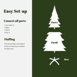 LuxenHome 6Ft Holiday Slim Artificial Pampas Grass Tree In Green -LuxenHome GUEST d8099329 b0cf 4768 834c 32b705e0eaa7