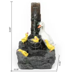 LuxenHome Resin Duck Family Bath Outdoor Fountain Garden Fountain 7 LuxenHome Resin Duck Family Bath Outdoor Fountain Garden Fountain -LuxenHome GUEST da12f27b 2bf9 4f6f ad8c 975ce94996c3