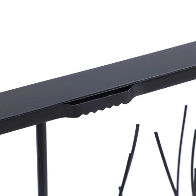 LuxenHome Black Abstract Trees Rectangular Metal Wall Decor 8 LuxenHome Black Abstract Trees Rectangular Metal Wall Decor - Image 8