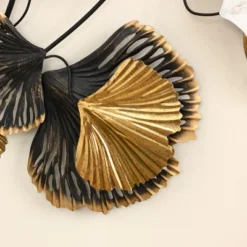 LuxenHome White, Black, And Gold Metal Ginkgo Leaves Modern Wall Decor 19 LuxenHome White, Black, And Gold Metal Ginkgo Leaves Modern Wall Decor -LuxenHome GUEST dc407bfa b625 4724 ba8e f8a822235287