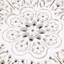 LuxenHome White Wood Flower 23.86" Round Wall Decor Home Decor Interior Design 18 LuxenHome White Wood Flower 23.86" Round Wall Decor Home Decor Interior Design -LuxenHome GUEST dc6bdcdc 08f7 4167 bae0 684093ffaaa4