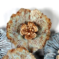 LuxenHome Multi-Color Distressed Flower Metal Wall Decor 10 LuxenHome Multi-Color Distressed Flower Metal Wall Decor -LuxenHome GUEST dd3074e0 c1fc 4376 80db 07130dd63659
