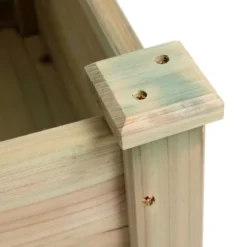 LuxenHome 20.1" H Unfinished Fir Wood Raised Garden Bed Planter -LuxenHome GUEST e0defe6f e336 4ac7 abbb 5c4cc0b3c379