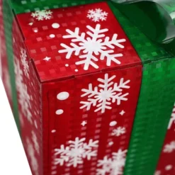 LuxenHome Set Of 3 Colored Presents Lighted Holiday Decoration Multi-Color -LuxenHome GUEST e131df19 8055 46fc a588 52f02366551d