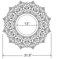 LuxenHome Distressed Brown And White Leaf Wreath Metal Frame Wall Mirror 14 LuxenHome Distressed Brown And White Leaf Wreath Metal Frame Wall Mirror -LuxenHome GUEST e25ae201 e0a5 4ee8 bcad 914b8ad12046