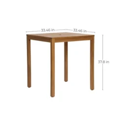 LuxenHome Outdoor Acacia Wood 37-Inch Counter Height 4-Person Dining Table Brown 10 LuxenHome Outdoor Acacia Wood 37-Inch Counter Height 4-Person Dining Table Brown -LuxenHome GUEST e5ee0d5d 08f7 48f0 8d85 fec04f22bd11